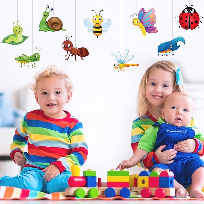 45 Pcs Bugs Bulletin Board Cutouts Insect Cutouts Bug Mini Accents Card Insect Theme Cutouts Summer Classroom Decoration Butterfly Bee Cutouts for Early Childhood Teacher Student School Party Supplies