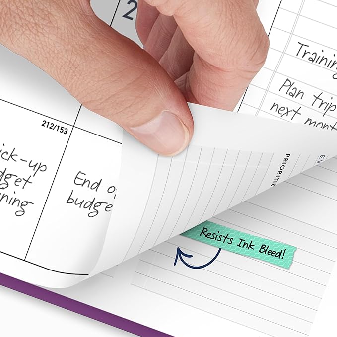 AT-A-GLANCE Planner 2026-2027 Weekly & Monthly Academic 12-Month July-June Half-Hourly Appointment Book, 8-1/4" x 11", Contemporary, Purple (70957X18)