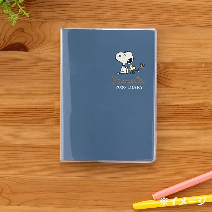 Sanrio 623326 B6 Diary (Horizontal Ruled Type) 2026 Snoopy Paper Starts October Notebook Planner Schedule Notebook