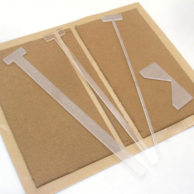 KIBEH 4 Pack Book Cover Guide, Transparent Acrylic Book Binding Kits, Bookbinding Cover Tool for Album, Journal, Planner, Making Book Covers