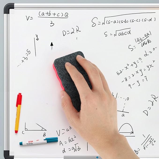 8 Pcs Magnetic Whiteboard Erasers, 4 Colors Dry Erase Erasers, Dry Erase Board Eraser for Home, Classroom, Office Supplies