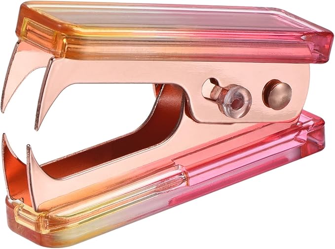 MECCANIXITY Staple Remover Tool, Staplers Puller with Acrylic Body Metal Jaws for Office Home Desktop Accessories Colored