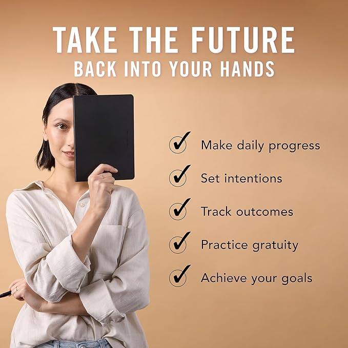 MI GOALS Goal Digger Weekly Planner 2026 | Dated Journal for Gratitude, Progress & Habit Tracking | Weekly Spread Layout, B5 (Black)