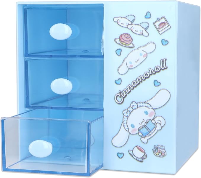 Roffatide Aniem Cinnamoroll Desktop Desk Office Supplies Container Pen Holder for Desk Cute Pencil Cup Pot Makeup Brush Holder Mini Box, LYS19201