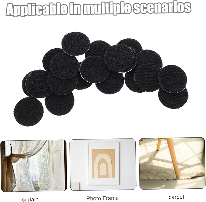 20pcs Double Sided Adhesive Hook and Tape for Use Reusable Strong Adhesive Strips for Mounting Securing and Organizing Items Smooth
