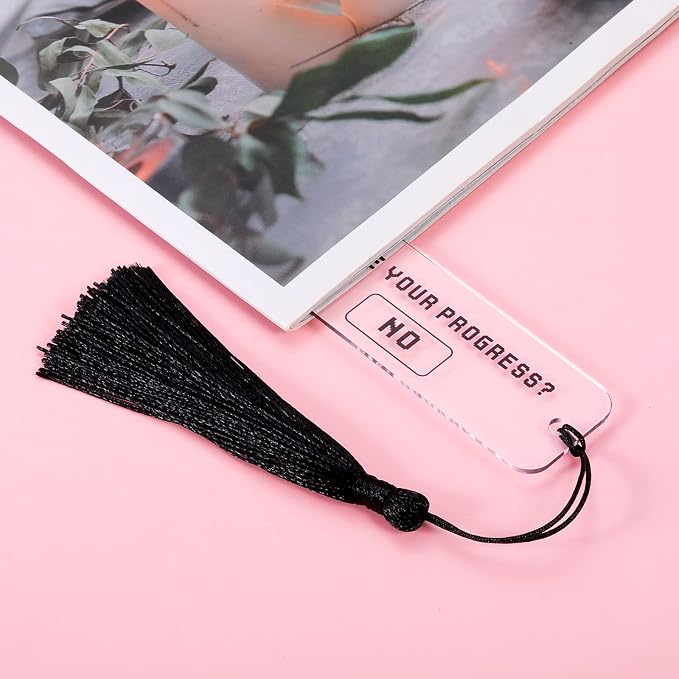 Anime Bookmark Acrylic Funny Bookmark for Final Fantasy Fans Teen Boys Girls Son Daughter Reading Gift for Booklover Christmas Birthday Gifts Would You Like to Save Your Progress Book Mark