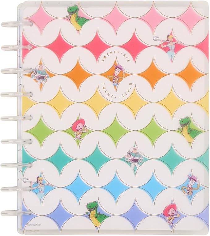 Happy Planner Disney Toy Story 12-Month Disc-Bound Planner, July 2026–June 2027, Classic Size, Vertical Layout, Woody and Friends