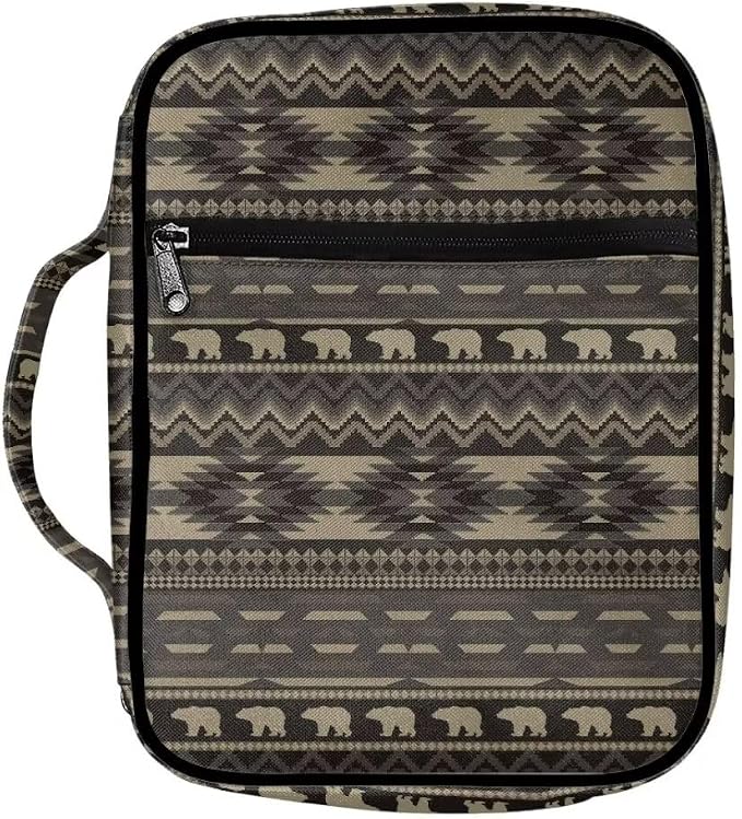 Coldinair Southwest Africa Antique Bible Cover Case for Men Women,Bible Bags Book Covers Kids Scripture Carrying Case with Handle and Pocket,Bible Book Carrying Case Tote Handbag
