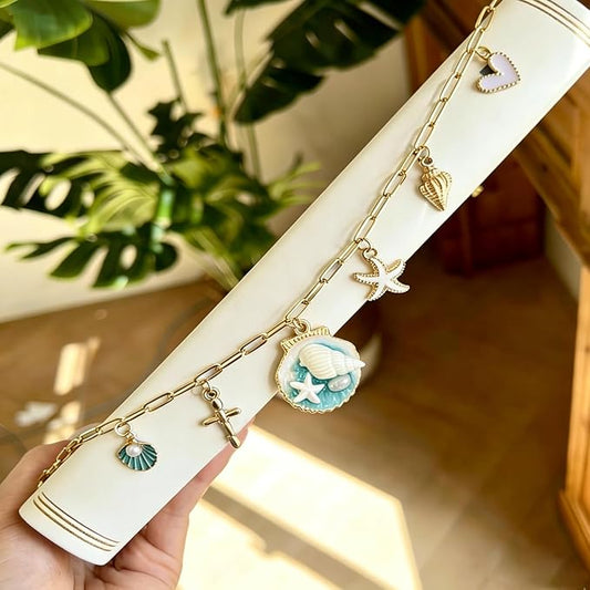 Bible Charm Chain, Christian Bible Accessory Faith Gift, Scripture Bookmark, Bible Jewelry Religious Decor for Study (Style-C)