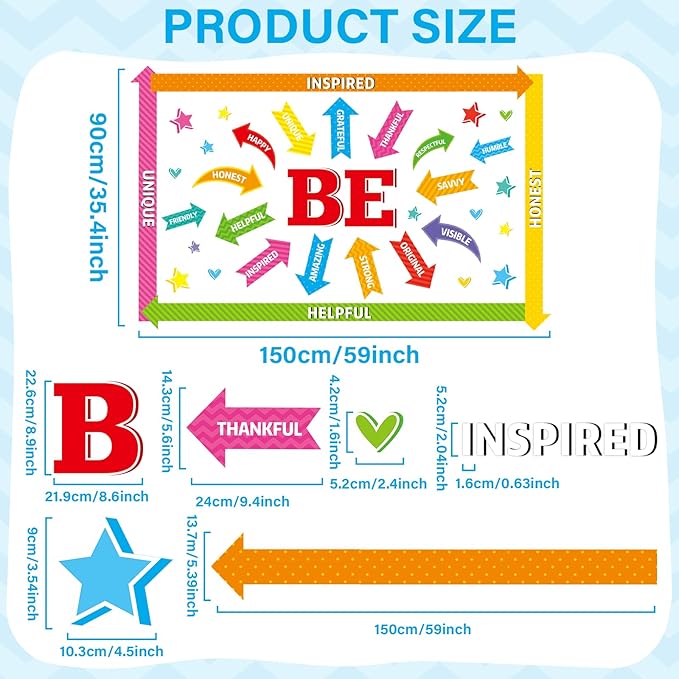 Justforjoyful Affirmation Station Bulletin Board Set Be Amazing Bulletin Board Decorations Positive Sayings Accents Themed Classroom Bulletin Boards Arrow Sign Cutouts for School Wall Decor