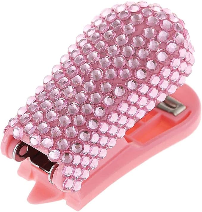 Liudan Stapler Stapler Small Stapler Desktop Stapler Diamond Encrusted Stapler Pink Gift Stapler Home Office Supplies Office Stapler