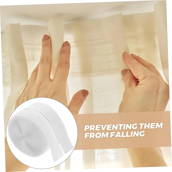 MAGICLULU Heavy Duty Double-Sided Adhesive Tape for Curtains Tape for Doors Hook and Loop Fastener Strips