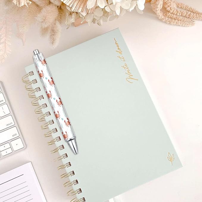 6PCS Marine Life Pattern Pens Set, Octopus Pattern Writing Pens, Cute Accessories Items Stationary, Perfect for School, Office Supplies, Party Gifts, Theme Notebooks, Sticky Notes, Desk Accessories
