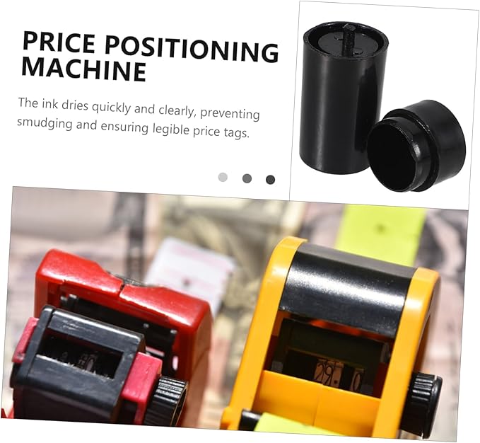 LALAFINA 10pcs Ink Roller Refills for Price Tagging Machines Compatible Quick Drying Ink for Accurate Labeling Retail and Grocery Stores