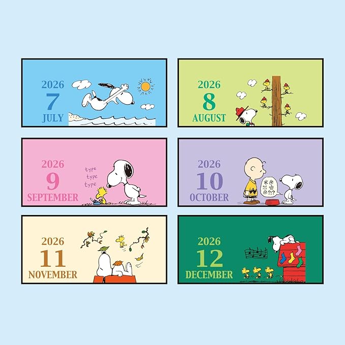 Sanrio 621838 Ring Mini Calendar, 2026, Snoopy, Paper, Tabletop