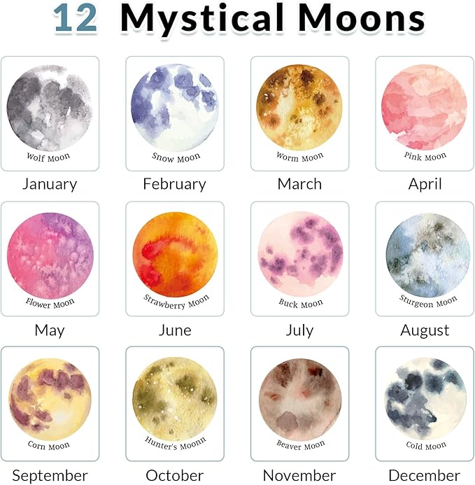 KONVINIT Small Desk Calendar 2026-2027, 6.3" x 3.1", Moon Phase 2026 Desk Calendar - Runs From January 2026 Until December 2027, 24 Months Mini Desktop Calendar for School, Home and Office Supplies