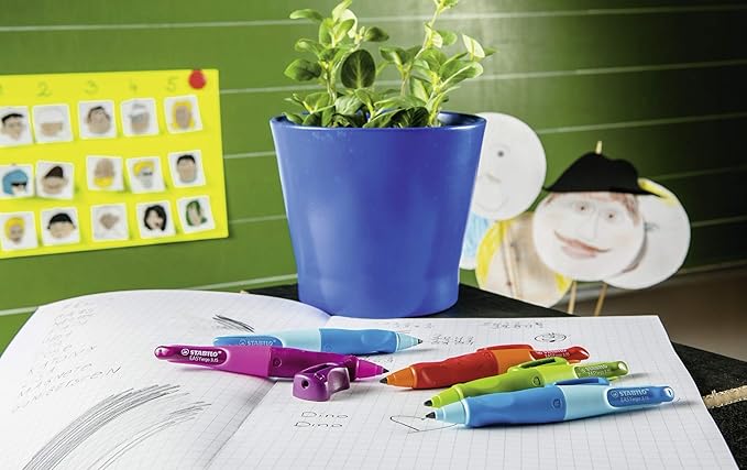 STABILO - EASYergo 3.15 - Ergonomic Mechanical Pencil - Left-Handed - Pack of 1 - Pink/Lilac with Sharpener