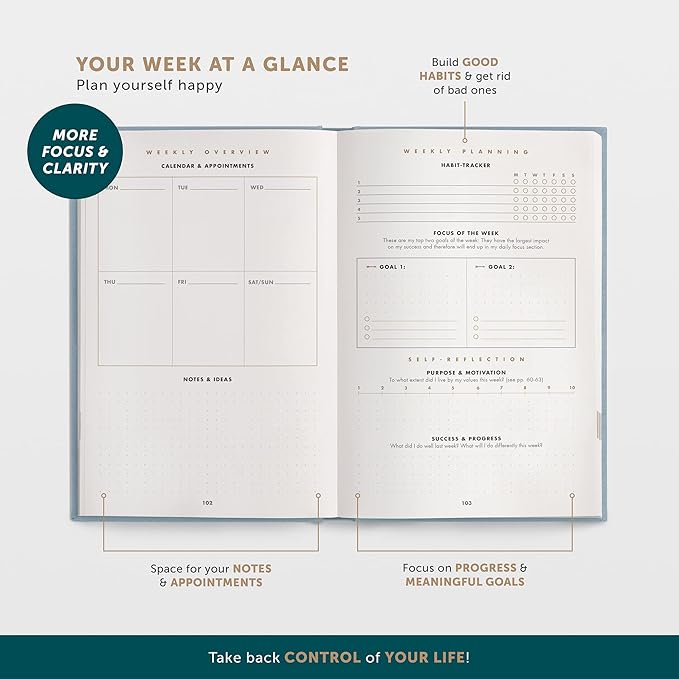 6-Minute Diary – 3-Million-User Gratitude Journal for Women with Prompts – Guided Self Care Journal Based on Positive Psychology – Daily Manifestation Journal for Self-Love & Mindfulness
