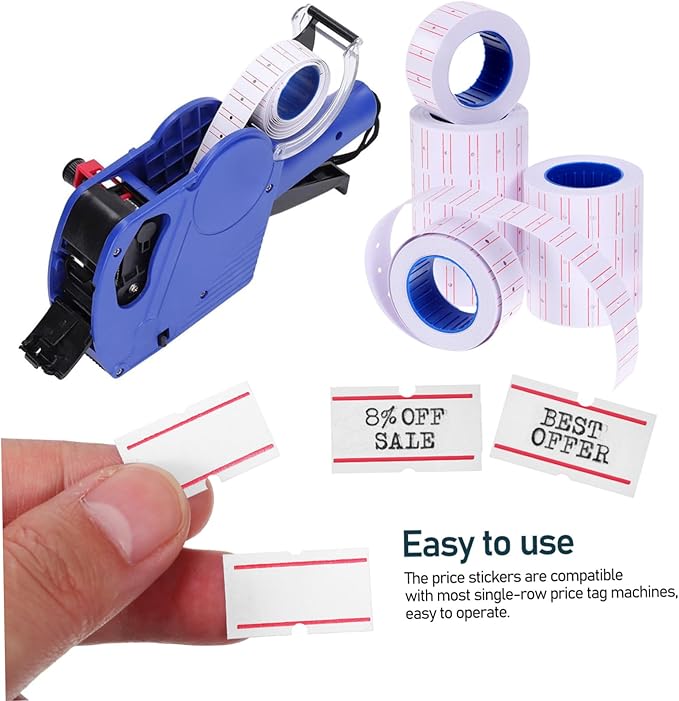10rolls Paper Price Tag Labels Role Sticker Price Tags for Jewelry Retail Business