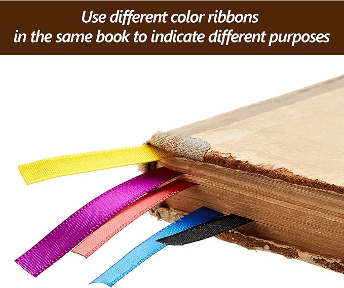 Bible Ribbon Bookmark Ribbons Replacement for Novel School Books(20 Pieces)