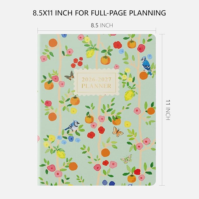 Monthly Planner 2026-2027, Jotsome 18 Months Calendar Planner from July 2026 to December 2027, 8.5"x11", Stitched Binding, Soft Cover, Daily Monthly Personal Planner for School Plan, Study and Schedule, Bluebird