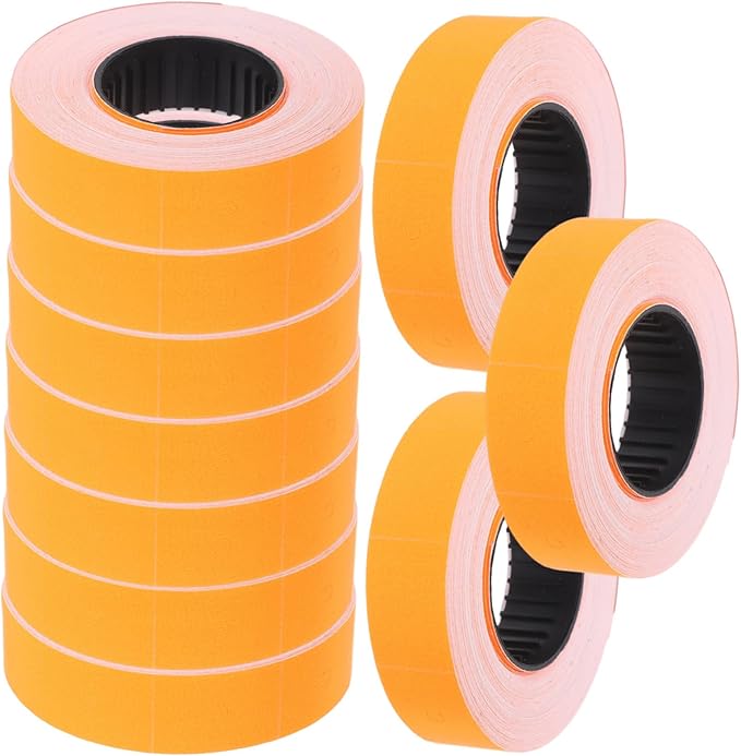 jojofuny 10rolls Efficient Pricing Labels Roll for Labeler Retail Sticker Paper Easy to Apply for Supermarkets Malls Factories