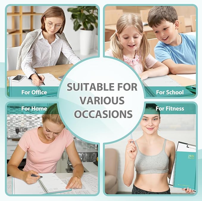 2026 Planner, Weekly and Monthly Calendar Academic Planner, Jan 2026 - Dec 2026, Planning Agenda Book for Desk Accessories and School Supplies - Letter Size(8.5'' x 11'')