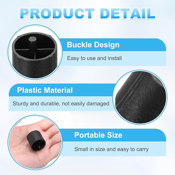 PATIKIL 12Pcs Tape Dispenser Core, Replacement Core for 20032/20072 Tape Dispenser Plastic Insert Parts for Home Office Warehouse Wrapping Packaging Mailing Shipping, Black