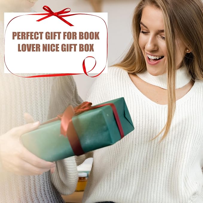 Nogeqi Thumb Book Page Holder, Handmade Natural Walnut Book Opener Holder, Reading Gifts for Books Lovers Readers Bookworm Reading Accessories, Medium - 0.87inch