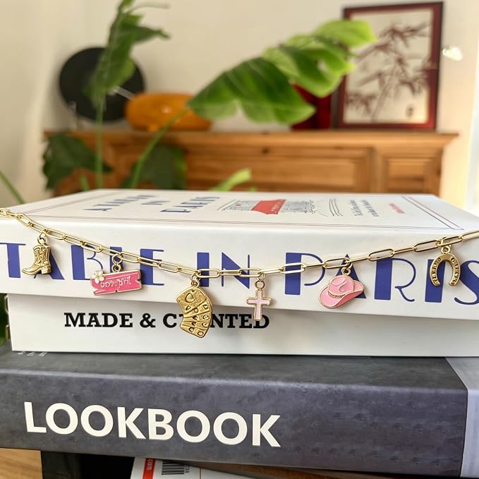 Bible Charm, Christian Bible Charms Chain Bookmark, Christian Jewelry Religious Faith Gift (Style F)