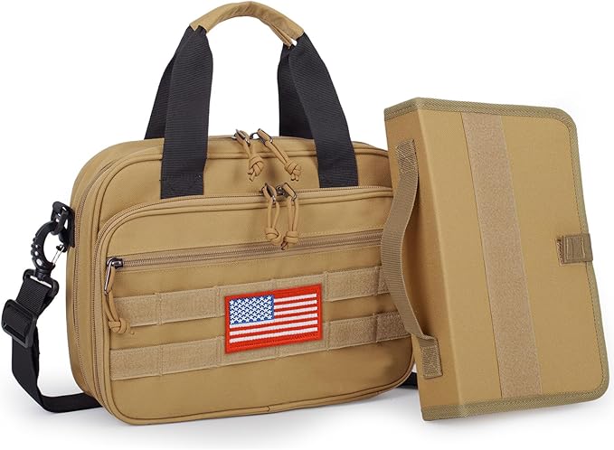 ATRIPACK Tactical Large Bible Cover for Men,Double Layer Bibles Bag With Detachable Book Carrying Case, Covers for Bible Organizer with Zippered Pockets,Church Case with Handle.