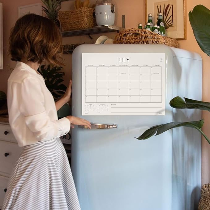 Jotsome Magnetic Calendar for Refrigerator 2026-2027, Monthly Fridge Calendar From Now to June 2027 14x10.5 inch, Easy Planning, Gift for the Holidays (Horizontal)