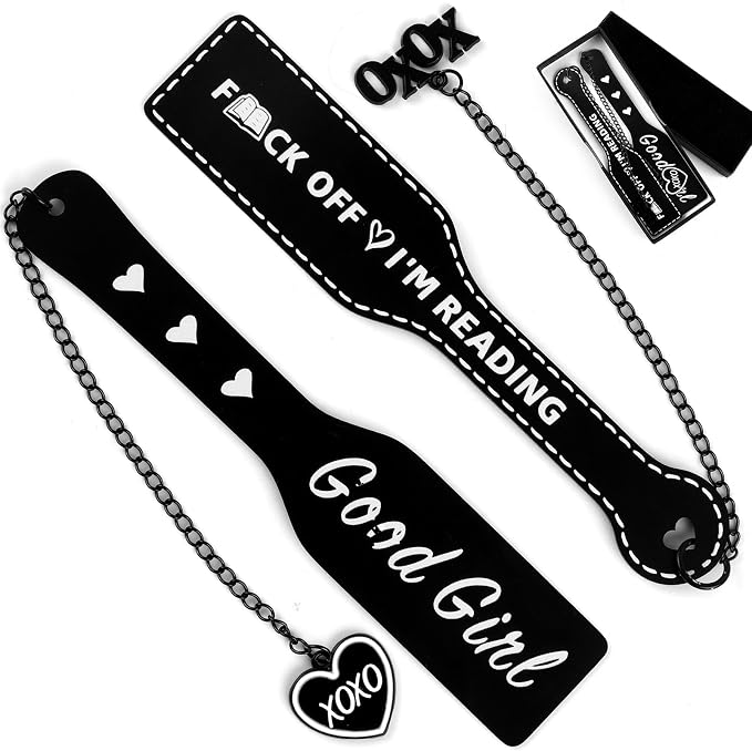 2Pcs Funny Smutty Good Girls Bookmark Gifts for Men Book Lover Metal Book Mark Stainless Steel Bookmark Inspirational Women Reading Accessories Unique Friend Coworker Teacher Gift Male Christmas Gift