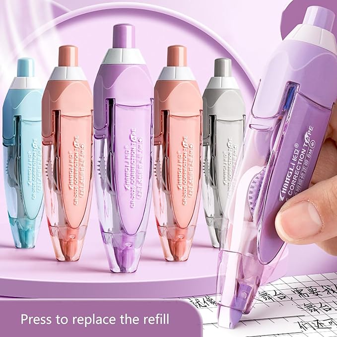 1Pc Gray Pressing Correction Tape White Out Correction Tape Correct Tape School Office Supplies for Instant Correction