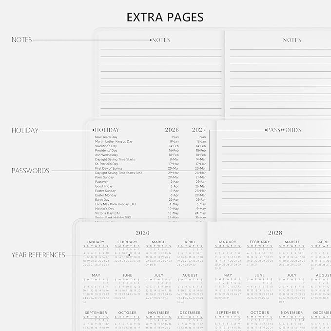 Pocket Calendar 2026-2027, Jotsome 2 Year Monthly Planner from Now to December 2027, 3.5"x6.4", Small Pocket Planner with PVC Cover for Purse, Wildwood