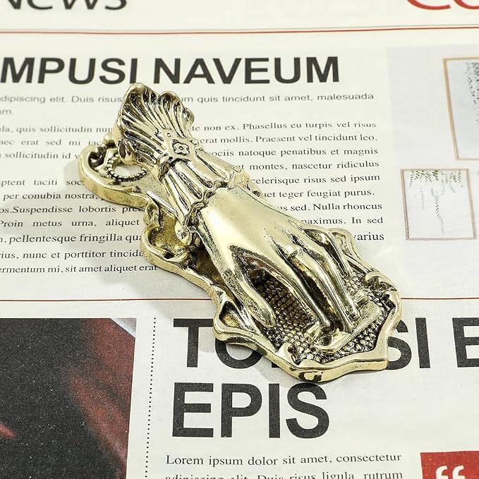 New Style Hand of Wealth Retro Lady Book Mark- Stainless Steel Metal Bookmarks Collection The Hand of Noblewoman Signifies Wealth and Good Fortune Gifts for Girl Lover Christmas (Gold)