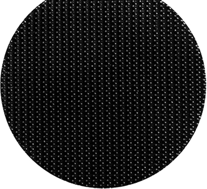 Adhesive Tape, 6Pcs Hook and Loop Fasteners Non Slip Cushion Pads Round Self Adhesive Back Hook and Loop Gripper Mounting Pad for Car Mat (Black)