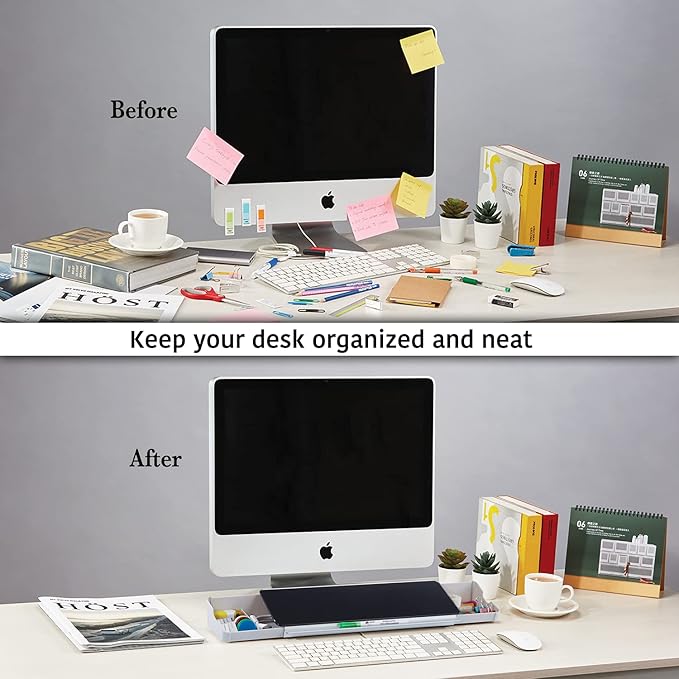 Audio-Visual Direct Black Glass - Desktop Organizer & Storage Notepad, Whiteboard