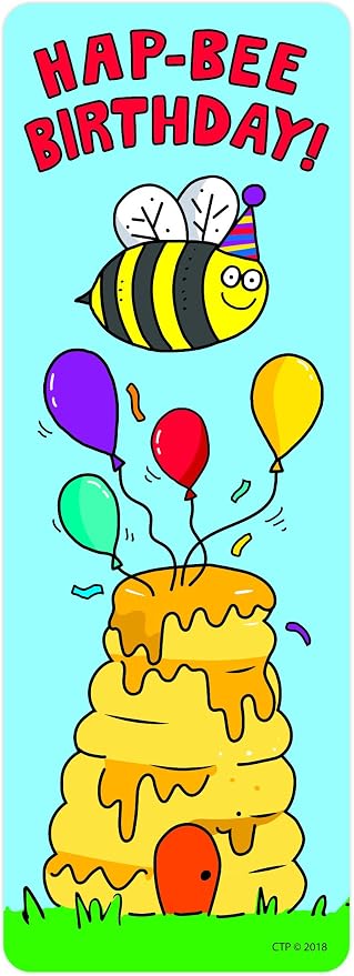 Creative Teaching Press So Much Pun! Hap-bee Birthday Bookmarks (5555)