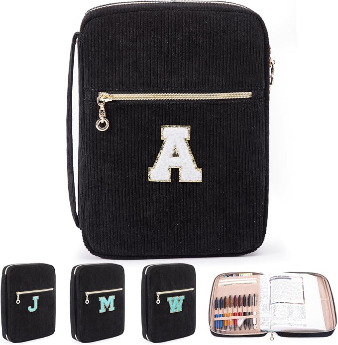 Bible Cover for Women, Initial Personalized Bible Gift Book Carrying Case for Study Suppliers & Accessories