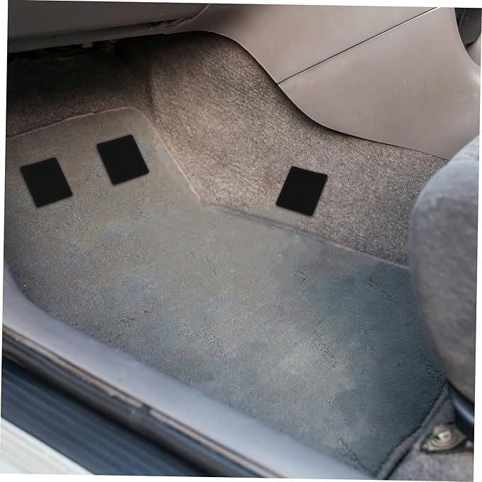 10sets Car Floor Mat Adhesive Double Sided Tape Hook and Loop Strips for Auto Floor Mats