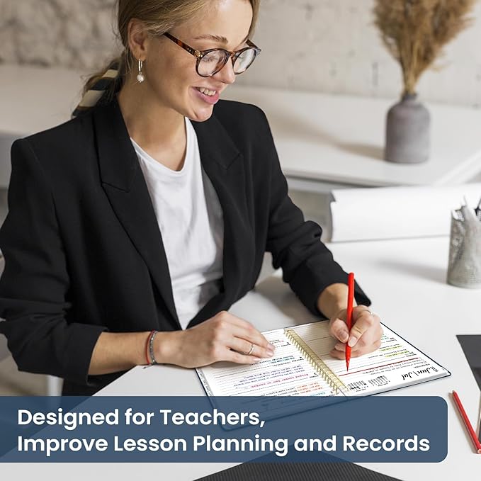 Planner 2026-2027, Academic Year Monthly and Weekly Calendar Planner, Jul 2026 - Jun 2027, Hardcover Teacher Student Planning Agenda book with Tabs, Perfect for School Office Supplies, 6.3" x 8.5" - Soft Balance