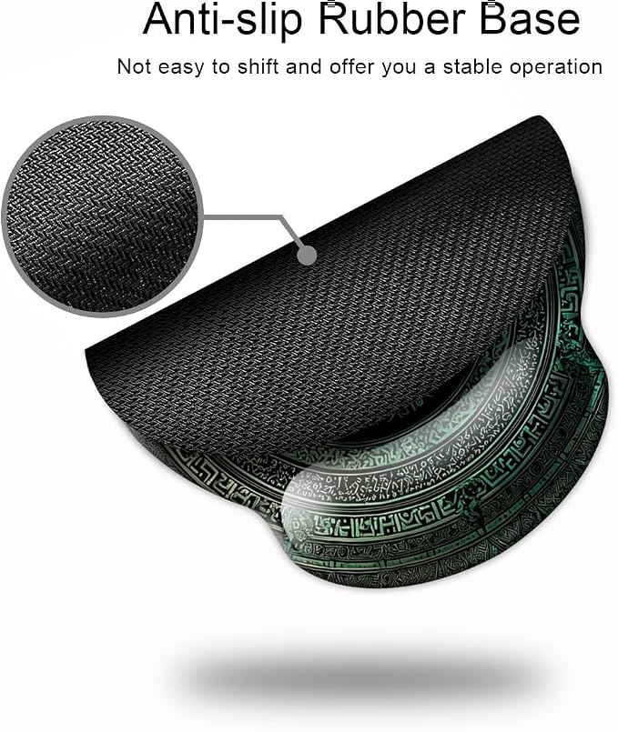 Ergonomic Mouse Pad with Wrist Support,Mouse Pad with Wrist Rest,Relieve Wrist Pain Mousepad Non-Slip Rubber Base,Mouse Pads for Desk,Computers,Laptop,Office,Home,Accessories Rug