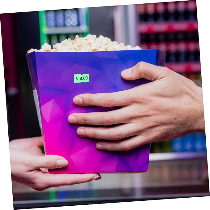 5000pcs Price Tag Paper for Retail Stores Self-Adhesive Cost Marker Labels Easy to Install and Remove for Supermarkets and Food Stores Fluorescent