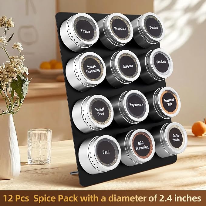 Magnetic Metal Display Bulletin Board, Black, 6 Pack, 11x8 Inch | Includes 18 Magnets, For Memos Messages Photos, Vertical Orientation, For Home School Kitchen Office
