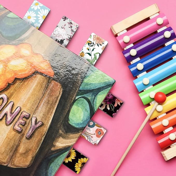 Cute Magnetic Bookmarks for Book Lovers, 10 Floral Designs | Cute Magnet Page Markers, For Book Lovers Students Teachers Adults Kids, School Home Office Reading Stationery