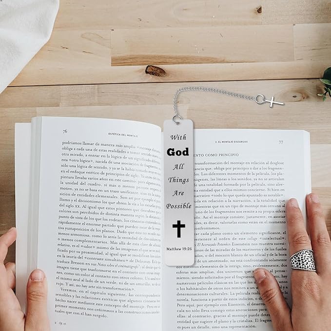 Christian Bookmark Christian Gifts for Women Faith Religious Gifts Bookmark Christian Inspirational Gifts for Women Mom Daughter Religious Birthday Gift Bible Verses Baptism Gift for Book Lover