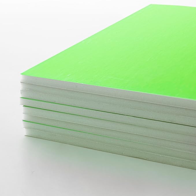 BAZIC Products Foam Board 20" X 30" Neon Green, Colored Foam Boards 3/16 Inch Thickness, Presentation Signboards School Craft Project Framing Display, 25-Pack