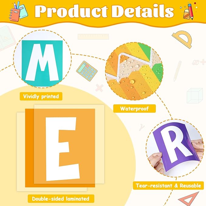 Motivational Bulletin Board Decorations for Classroom Let's Work Together Wall Inspiration Door Decor Colorful Pencil Cutouts for Back to School Elementary Home Wall Door Supplies