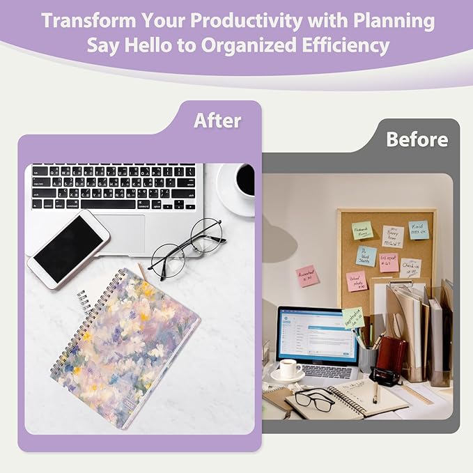2026 Planner, Weekly and Monthly Calendar Academic Planner, Jan 2026 - Dec 2026, Planning Agenda Book for Desk Accessories and School Supplies - Letter Size(8.5'' x 11'')